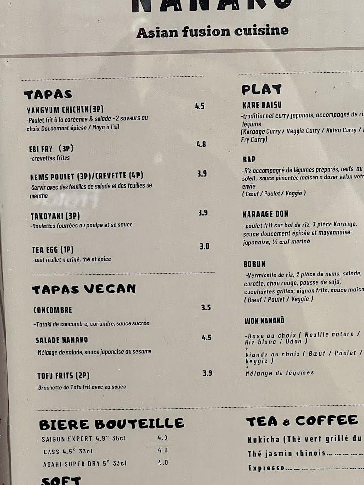 Nanakô - Menu Image 2