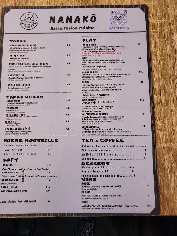 Nanakô - Menu Image 3